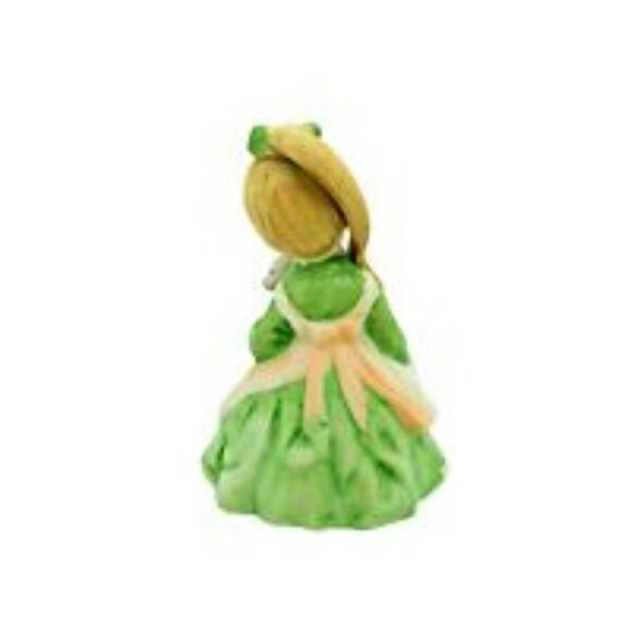 Vintage Lefton Girl Figurine Month Collections April Flower Girl Hand Painted - Picture 3 of 8